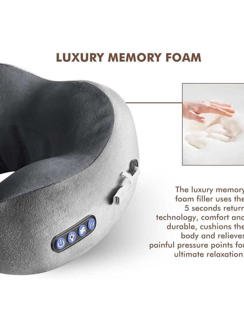 general Electric U-Shaped Massage Pillow Electric U-Shaped Neck Massage Pillow Portable Neck Massager Travel Electric Neck Massager to Relieve Deep Tissue Pain Neck Massager Infrared Treatment Mechanical - Image 3