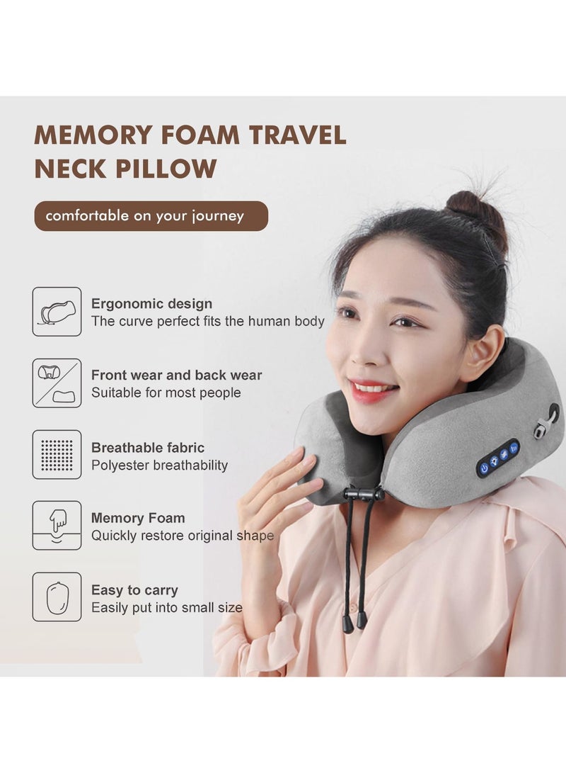 general Electric U-Shaped Massage Pillow Electric U-Shaped Neck Massage Pillow Portable Neck Massager Travel Electric Neck Massager to Relieve Deep Tissue Pain Neck Massager Infrared Treatment Mechanical - Image 4