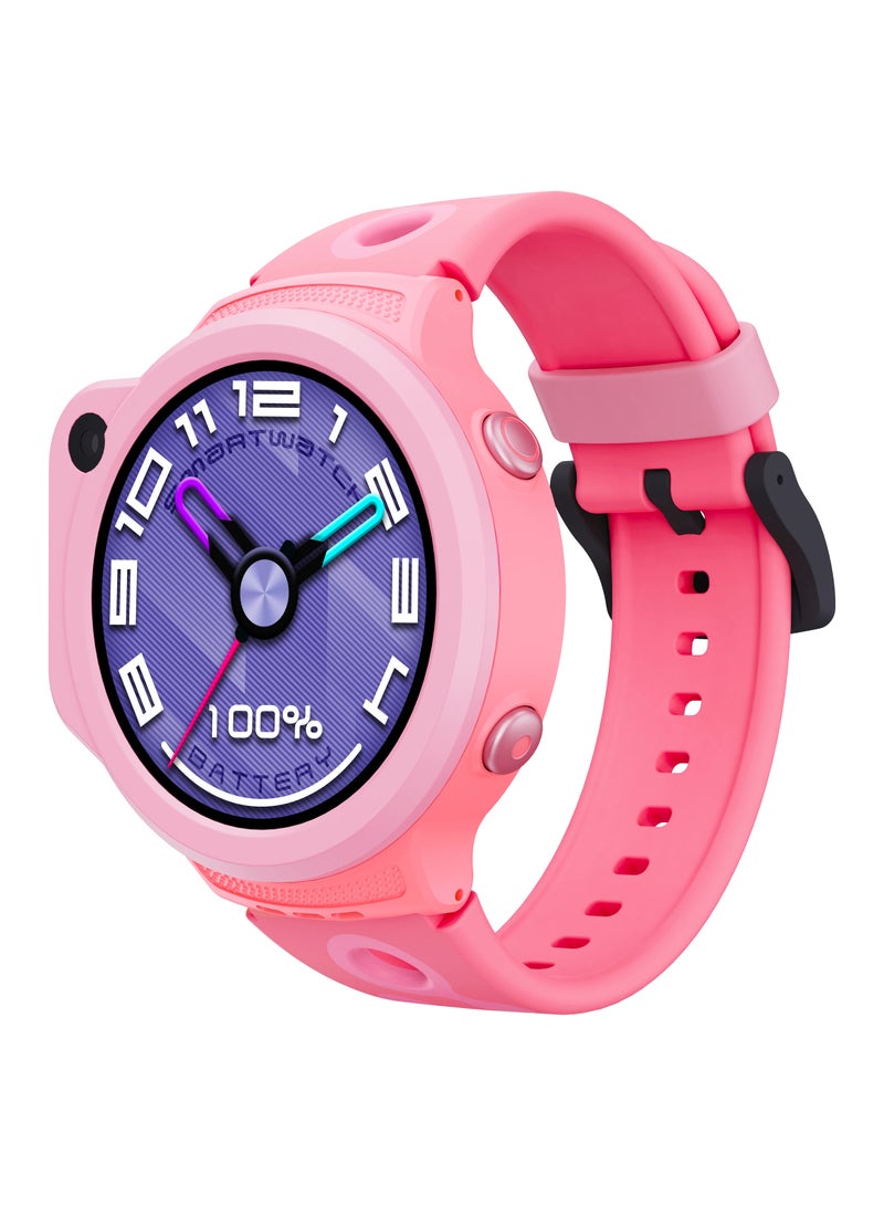 porodo Kids Smart Watch with GPS Tracker, SOS Call, Camera and Single Nano SIM Support, 1.38" TFT Display, IP67 Water Resistant, 630mAh Battery, Smartwatch for girls - Image 1