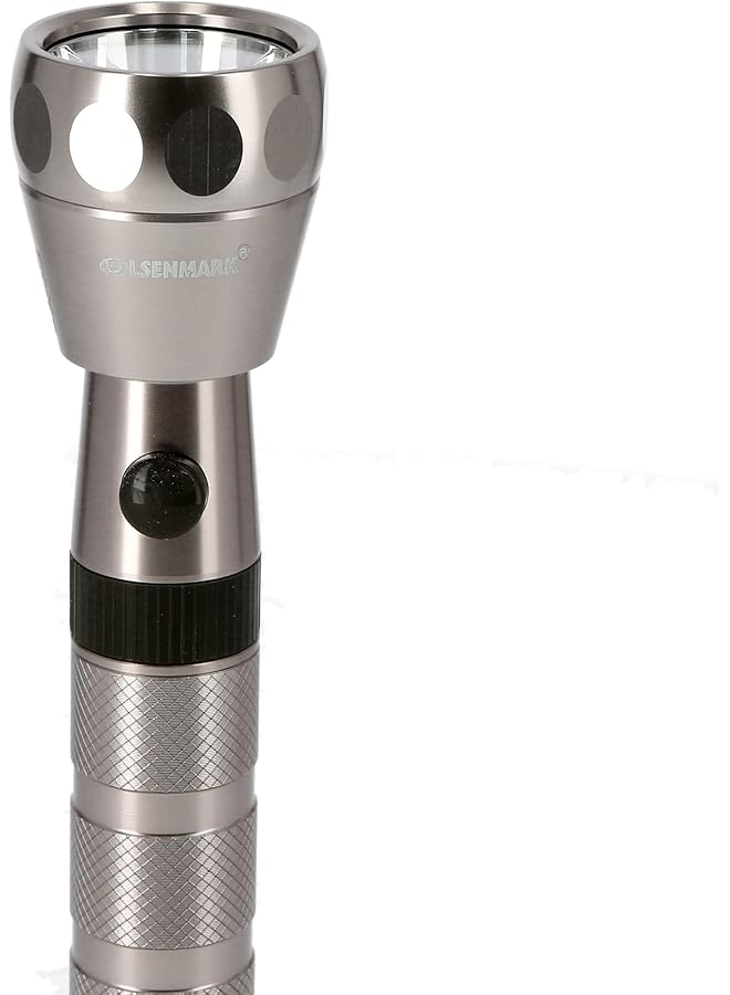 Olsenmark Rechargeable LED Flashlight Super Bright CREE XPE LED Torch Light Built in 3000mAh Battery 2500 Distance Range Powerful Torch for Camping Hiking Trekking Outdoor - Image 3