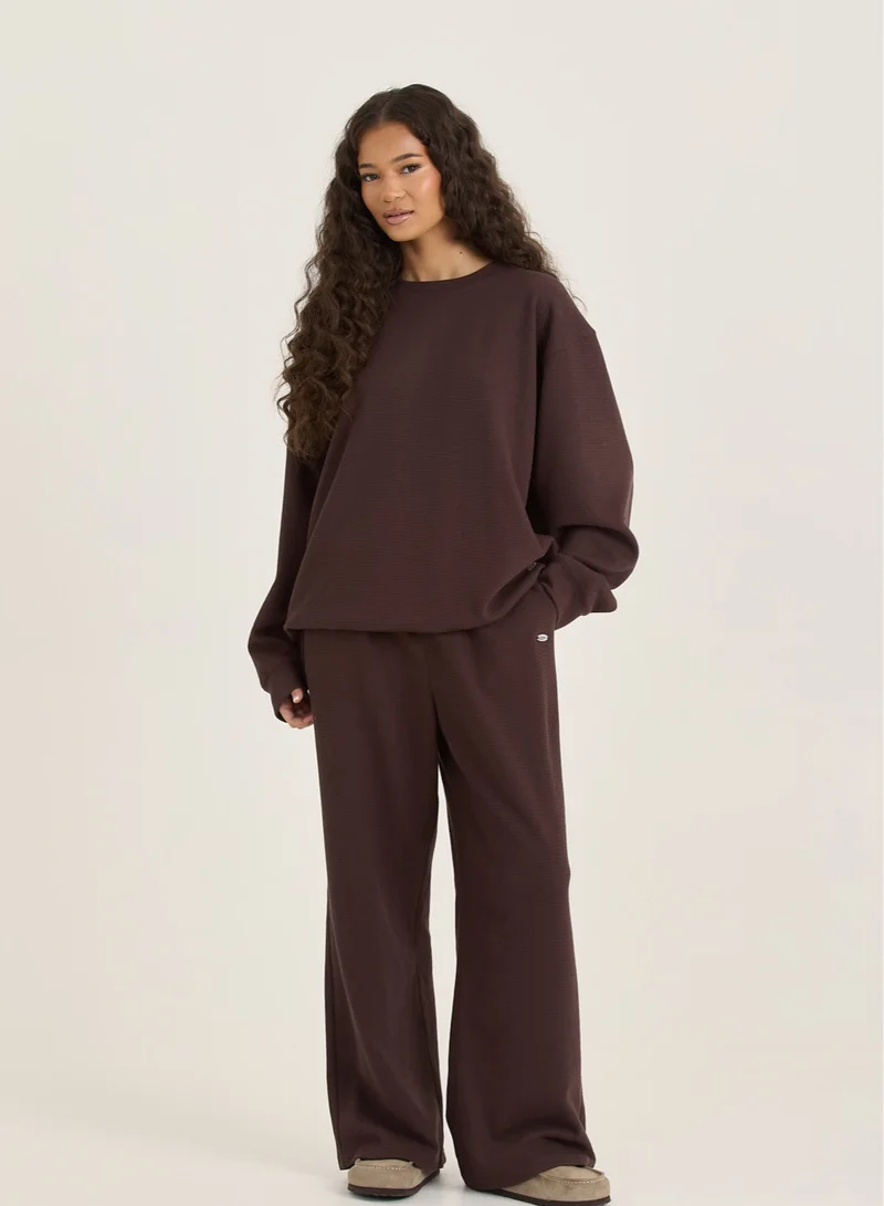 LOOM ARCHIVES LOOM Waffle Wide Leg Trousers