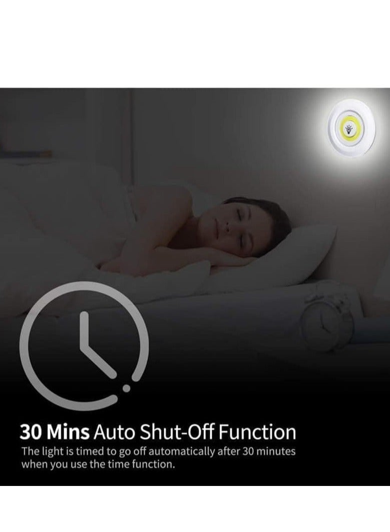 JAJEEK LED Puck Lights with Remote Control - Wireless Battery Powered Under Cabinet Lighting, Dimmable Stick-On Lights for Closet, Bedroom, Kitchen (3 Pack) - Easy Installation, Energy Efficient, Bright and Adjustable, Perfect for Home and Office Use  - Image 5
