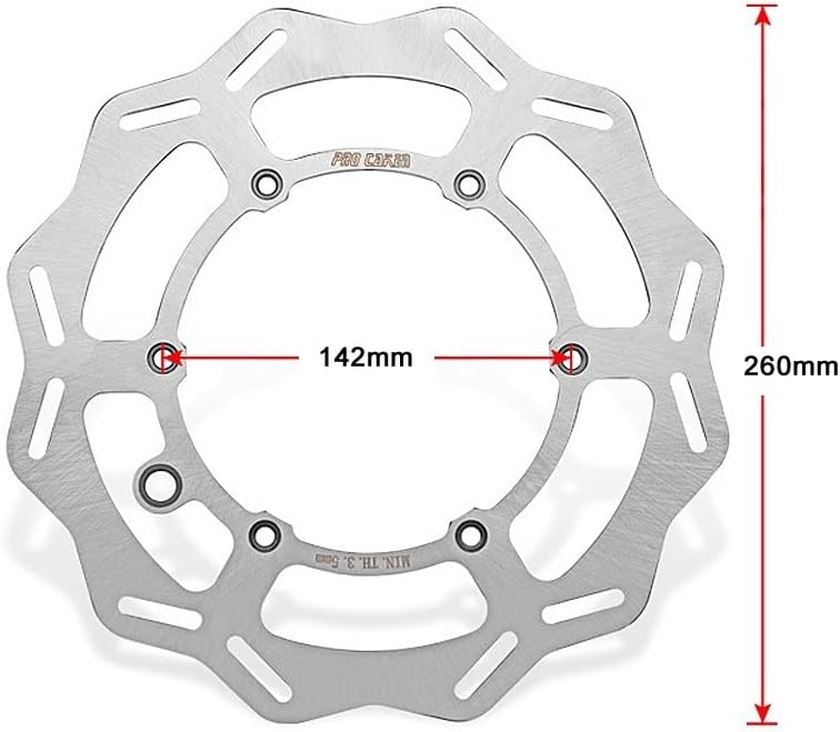 Wivplex 260MM Motorcycle Front Brake Disc Rotor - Image 2