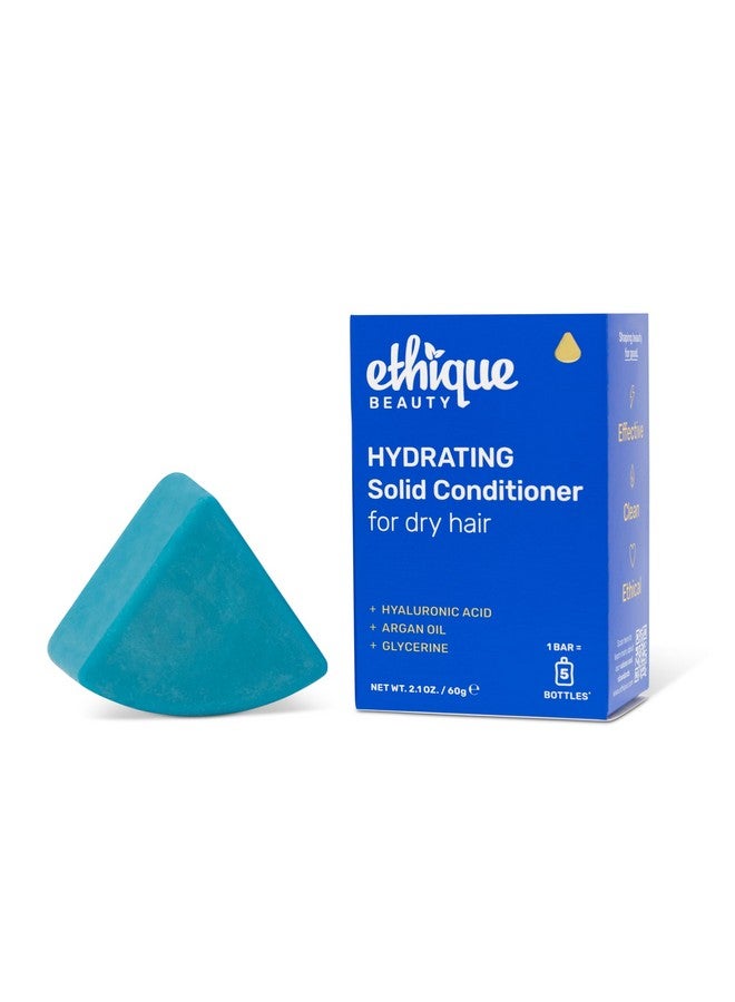 Ethique Hydrating Conditioner Bar for dry hair with Hyluronic Acid - Plastic-Free, Cruelty-Free, Vegan, 2.12 oz - Image 1