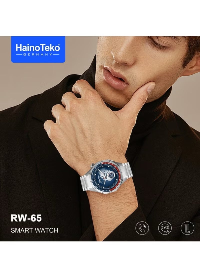 هينوتيكو - ساعة HainoTeko GT5 Pro الذكية (RW-65) ذات الأشرطة المتعددة – رفيق متقدم للصحة واللياقة البدنية - Image 1