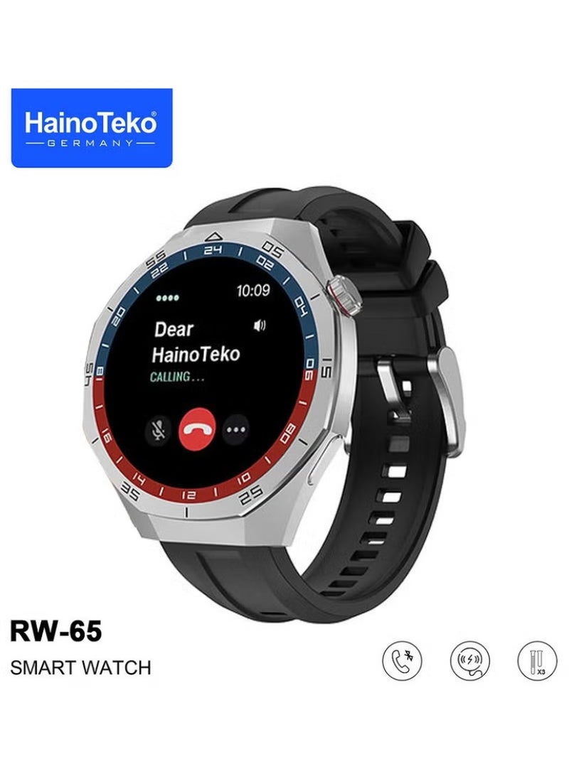 هينوتيكو - ساعة HainoTeko GT5 Pro الذكية (RW-65) ذات الأشرطة المتعددة – رفيق متقدم للصحة واللياقة البدنية - Image 1