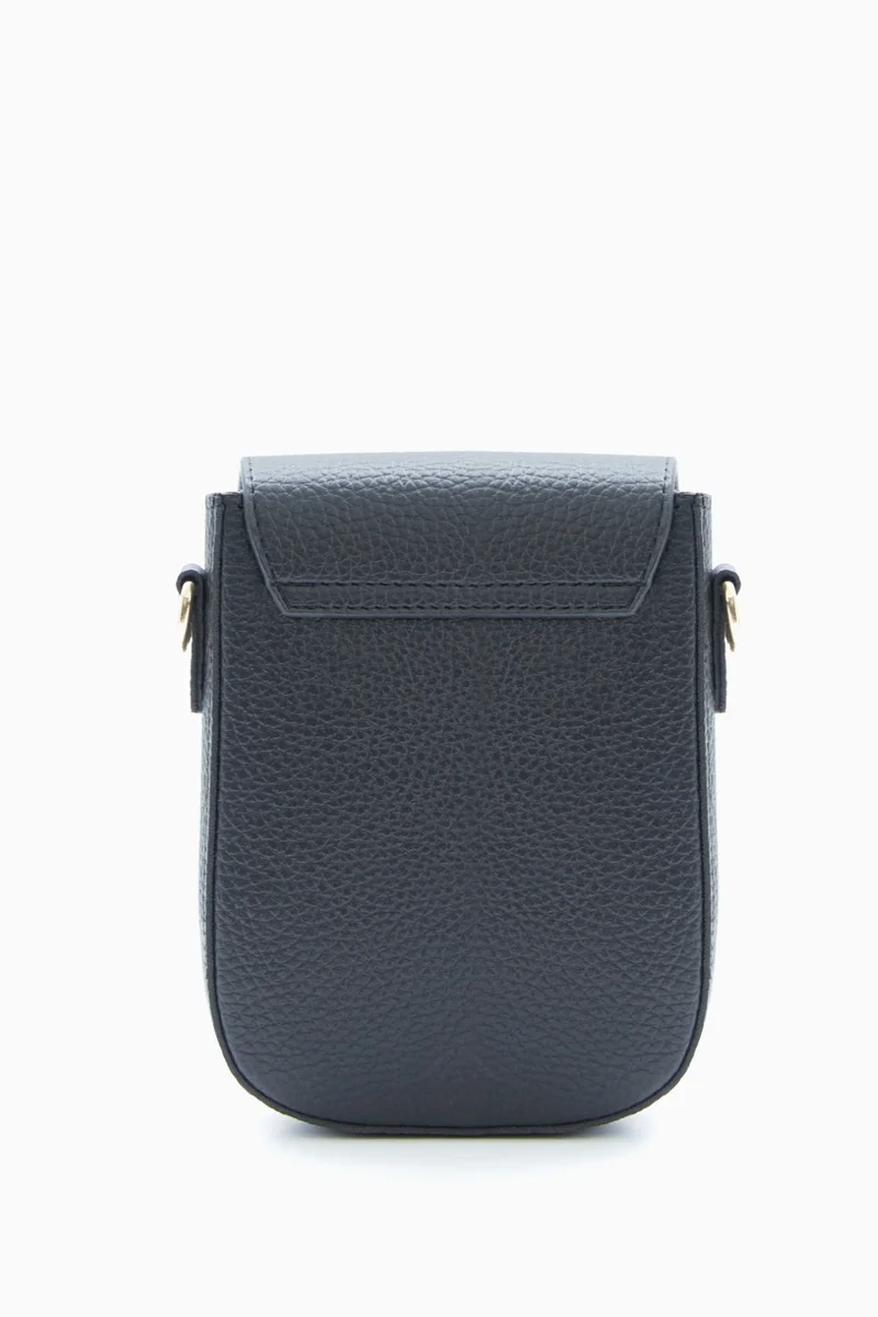 Wecre8 Compact Black Pebbled Crossbody Bag by WECRE8