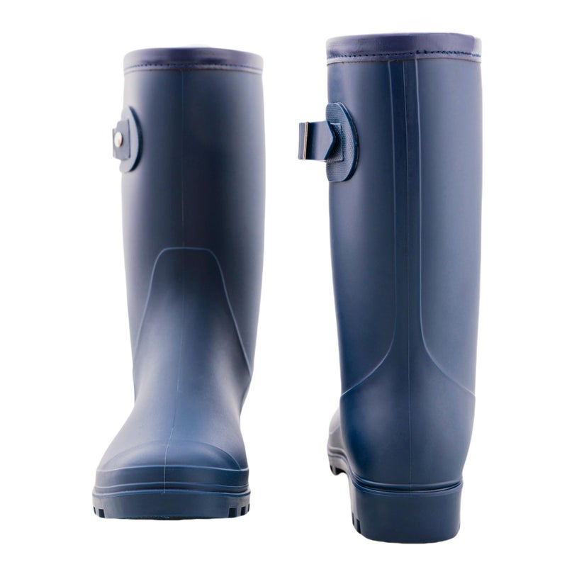 Fubotao Women's Mid Calf Rain Boots Waterproof Fashion Garden Shoes Anti-slipping Rainboots For Women Comfortable Insole Light Rain Shoes - Image 5