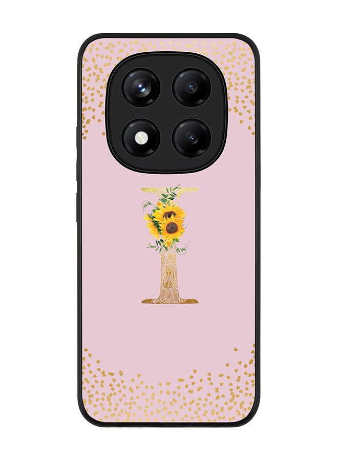 Stylizedd For Xiaomi Redmi Note 14 Pro 4G 4G Case,Slim fit Camera Protection, Shockproof Thin Phone cover  - Custom Floral Monogram - I  (Pink ) - Image 1