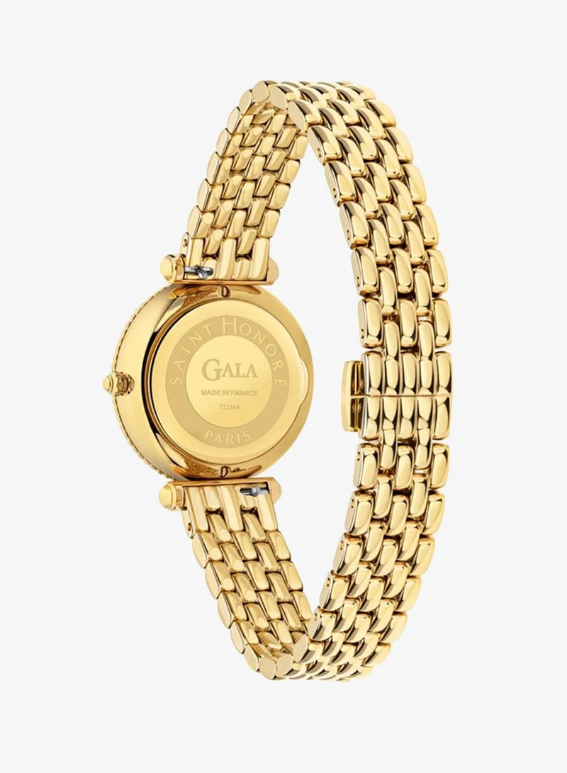Saint Honore Paris  Gala White Dial Gold Stainless Steel Bracelet Analog Watch for Women 29mm for Women | Best Price UAE