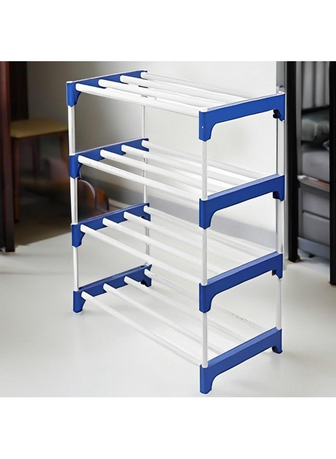 TURBOMAX TRI TURBOMAX 4 Layer Book Shelf Bookshelf for Home Library, Adjustable Book Stand | Books Stand Book Shelves Metal Rack Home Library, Book Stand, Books Rack for Study Room, Book Rack, Shoe Rack  - Image 3