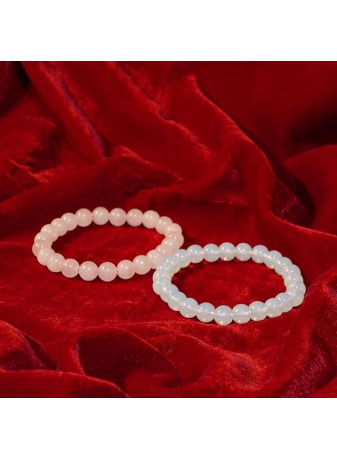 Studd Muffyn | Rose Quartz & Opalite Bracelet Combo | Love & Peace - Image 5