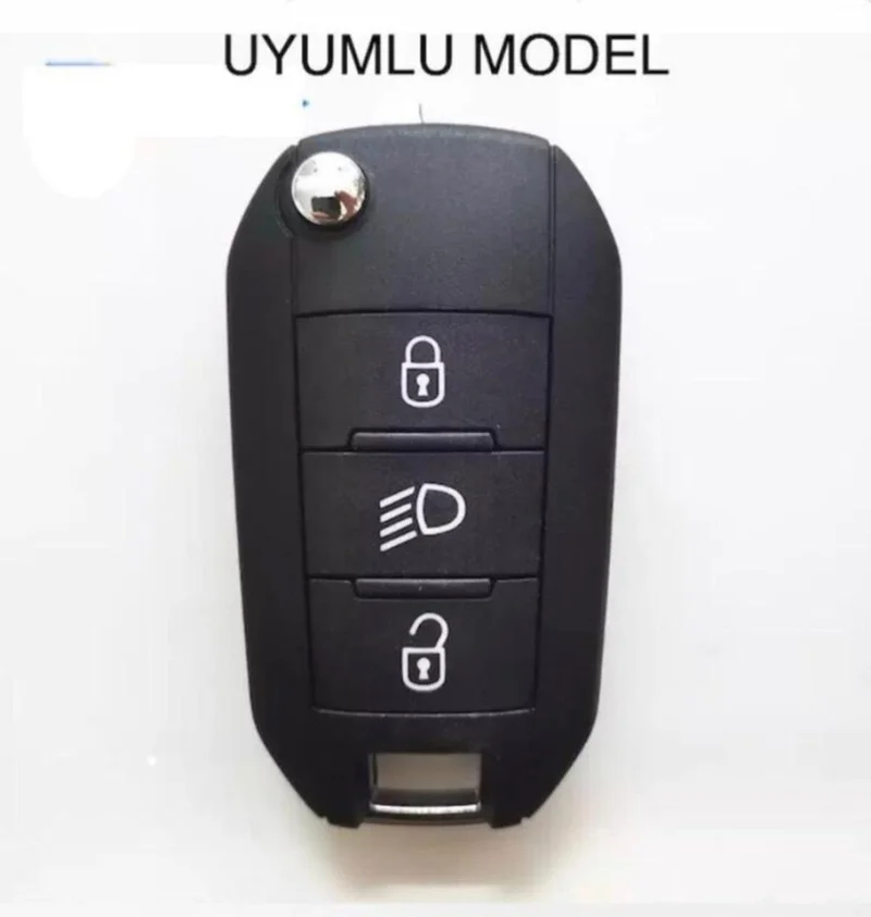 اي سي شوب Şenyıldız Aksesuar Citroen New C3 Aircross Silicone Key Protection Case Black Color Compatible Model Available in the Image