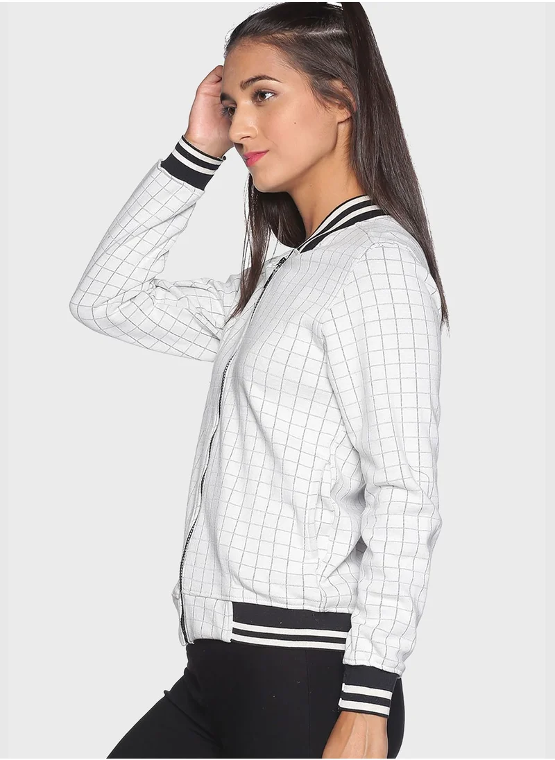 Campus Sutra Checkered Jacket