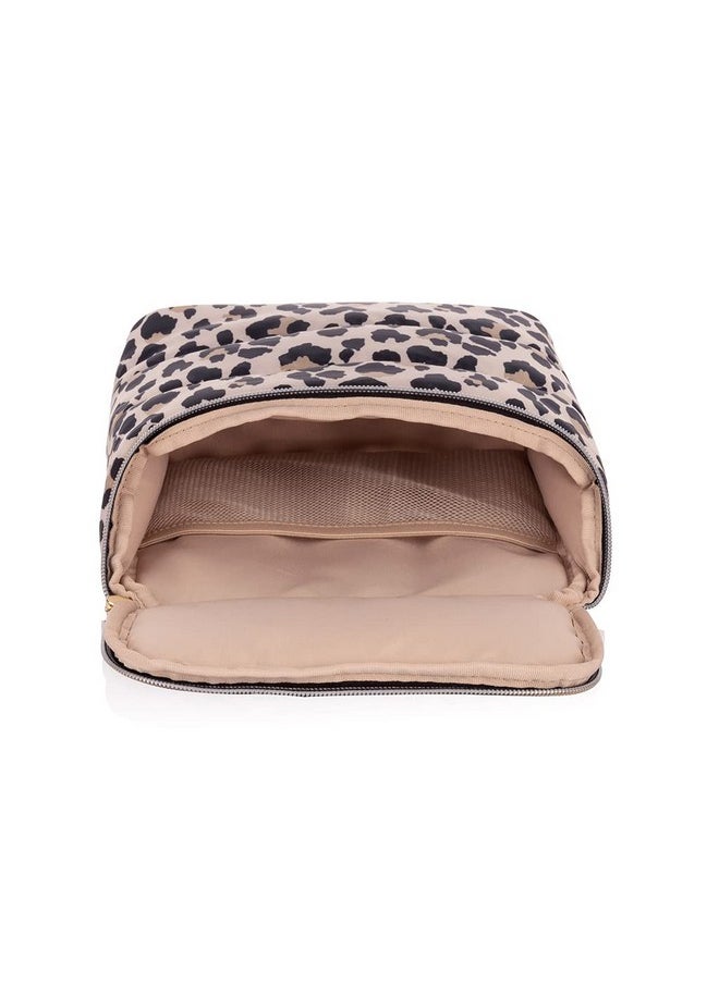 Itzy Ritzy Itzy Ritzy Lightweight Insulated Bottle Bag - Keeps Bottles Warm or Cool - Holds 3 Bottles and Features Interior Pocket for Ice Pack (Not Included), Leopard  - Image 3