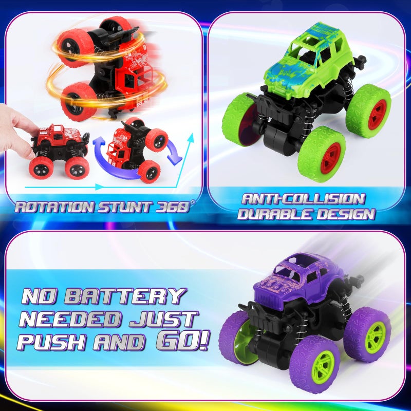 AuroTops Valentines Day Cards for Kids, 24 Pack Monster Truck Toys with Valentine Cards for Valentine School Party Favors for Kids Boys Girls Exchange Valentines Day Gifts - Image 5