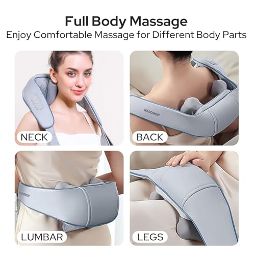 DADLM® Necck and Back Massager, Necck Massager with Heating, Body Massager for Body Aches and Pains Relief, Electric Wearable 5D Cervical Neck Massage Machine for Deep Tissue Neck, Back, Shoulders, Waist and Legs (Big) - Image 2