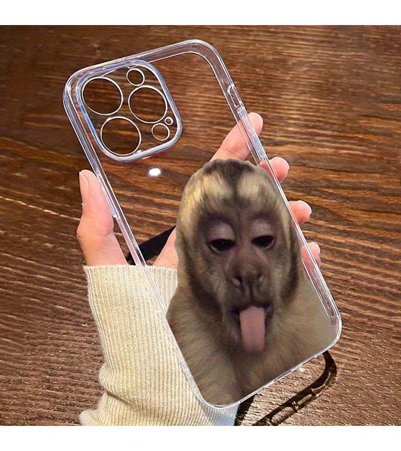 Transparent TPU Phone Case Monkey Tongue Design For iPhone 7 Plus 8 Plus - Image 4