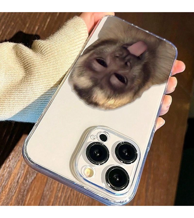 Transparent TPU Phone Case Monkey Tongue Design For iPhone 7 Plus 8 Plus - Image 5