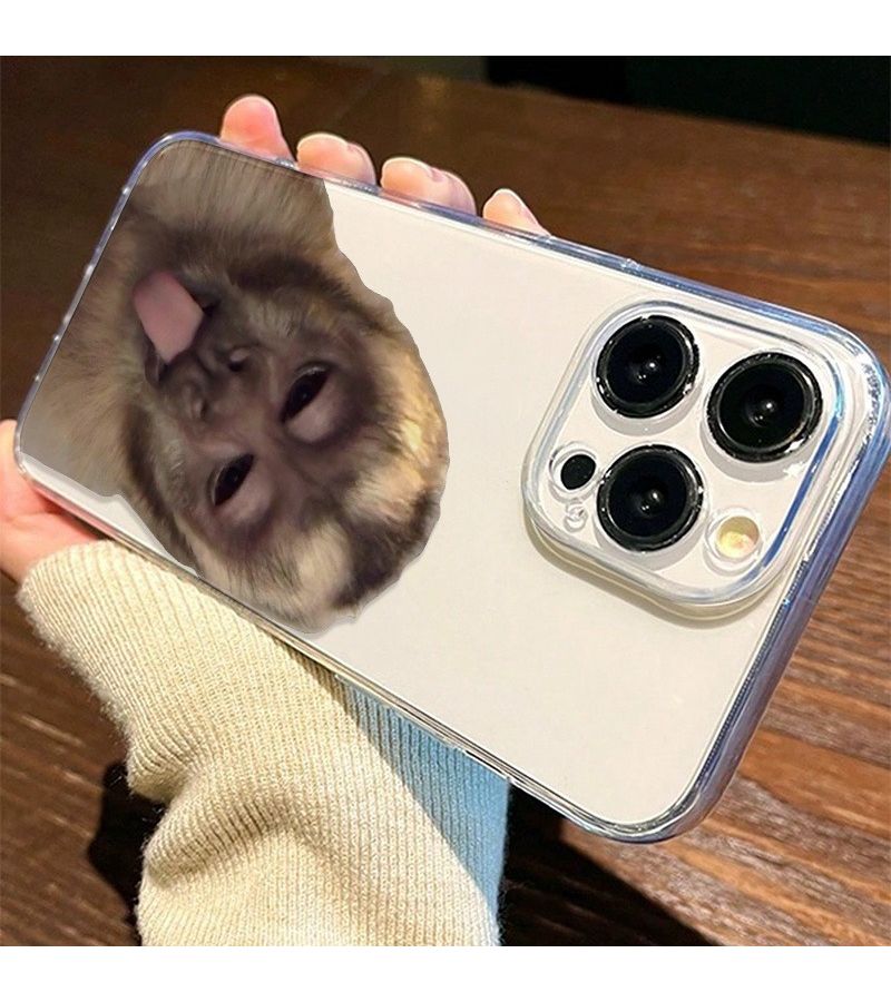 Transparent TPU Phone Case Monkey Tongue Design For iPhone 7 Plus 8 Plus - Image 3