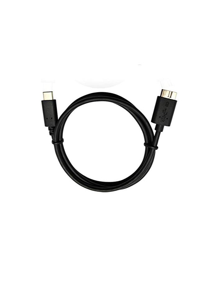 فوجيشكا كابل تحويل USB Type-C إلى Micro USB 3.0 Type-B بطول 50 سم – أسود - Image 2