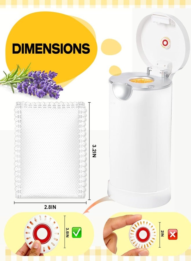 Diaper Pail Deodorizer Puck Odor Absorber Compatible with Munchkin STEP and PAIL Diaper Pail, Lavender Scented Baking Soda Refills Compatible With Arm and Hammer Puck Baking Soda 3.5" Cartridge -8pcs - Image 3