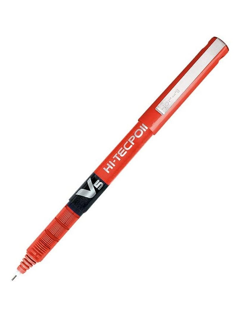 PILOT Hi-tecpoint V5 Fine Rollerball Pen Red Ink 