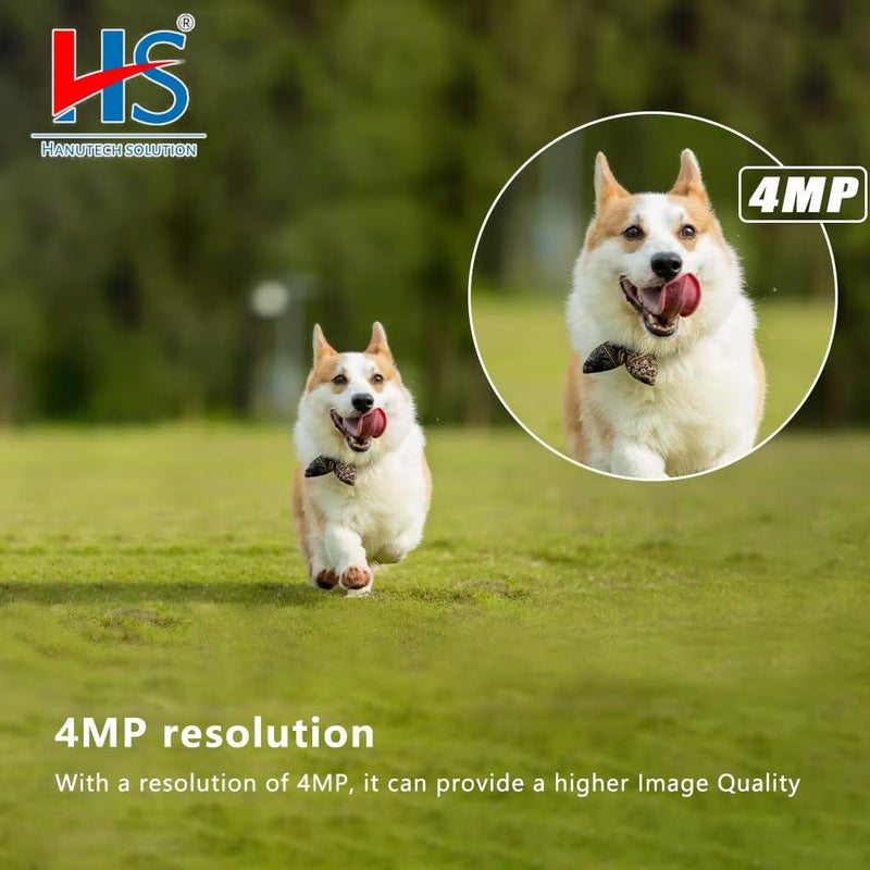 Ramex Hanutech Full HD1080p H.265+ 4MP IP IR Vandal Dome 2.8mm Fixed Lens PoE Audio Network CCTV Camera for Lift Cabins - Image 4