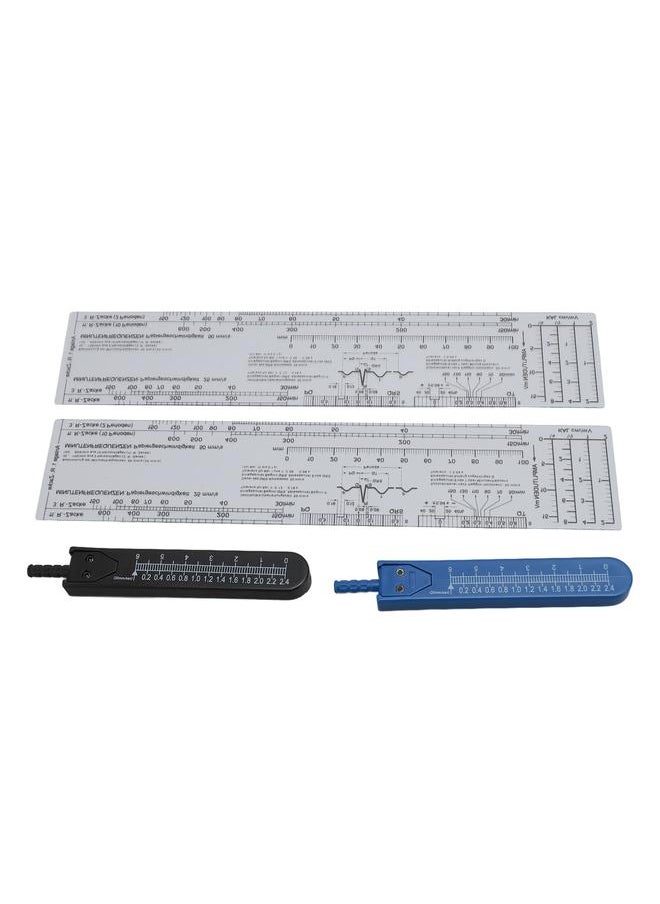 Thoraya - 2 Sets EKG Calipers and EKG Ruler Combination Set Electrocardiogram Drafting Divider Measuring Tool for Nursing - Image 1