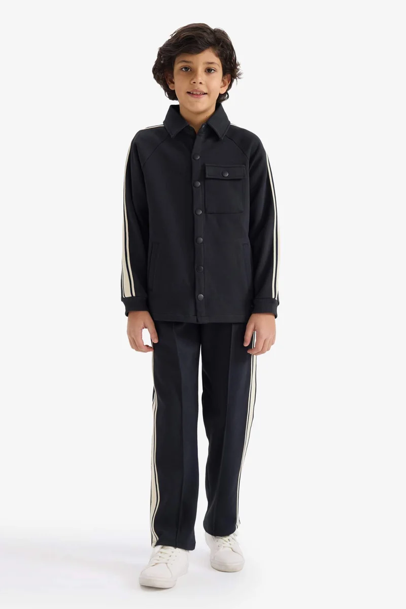 ديفاكتو Boy Polo Collar Cardigan