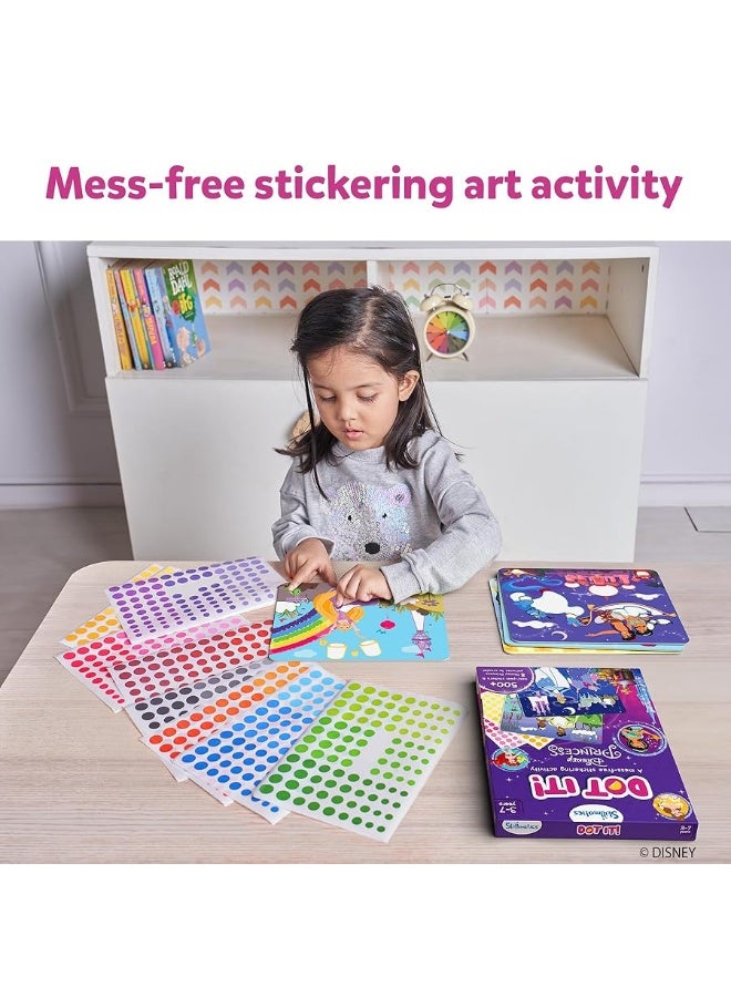 Skillmatics Art Activity - Dot It Disney Princess, No Mess Sticker Art for Kids, Craft Kits, DIY Activity, Scrapbooking, Gifts for Girls & Boys Ages 3, 4, 5, 6, 7, Travel Toys - Image 5