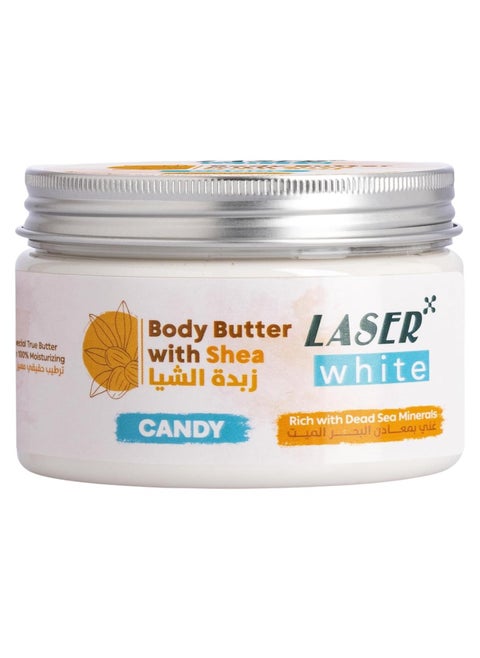 Shea Butter with Candy flavor enriched with Dead Sea salts 250Ml