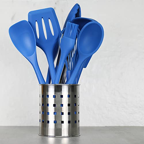 Chef Craft Premium Silicone Spoon Spatula, 11.5 inch, Blue - Image 4