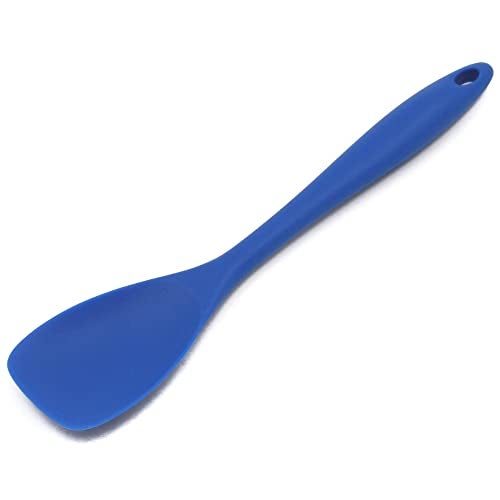Chef Craft Premium Silicone Spoon Spatula, 11.5 inch, Blue - Image 1
