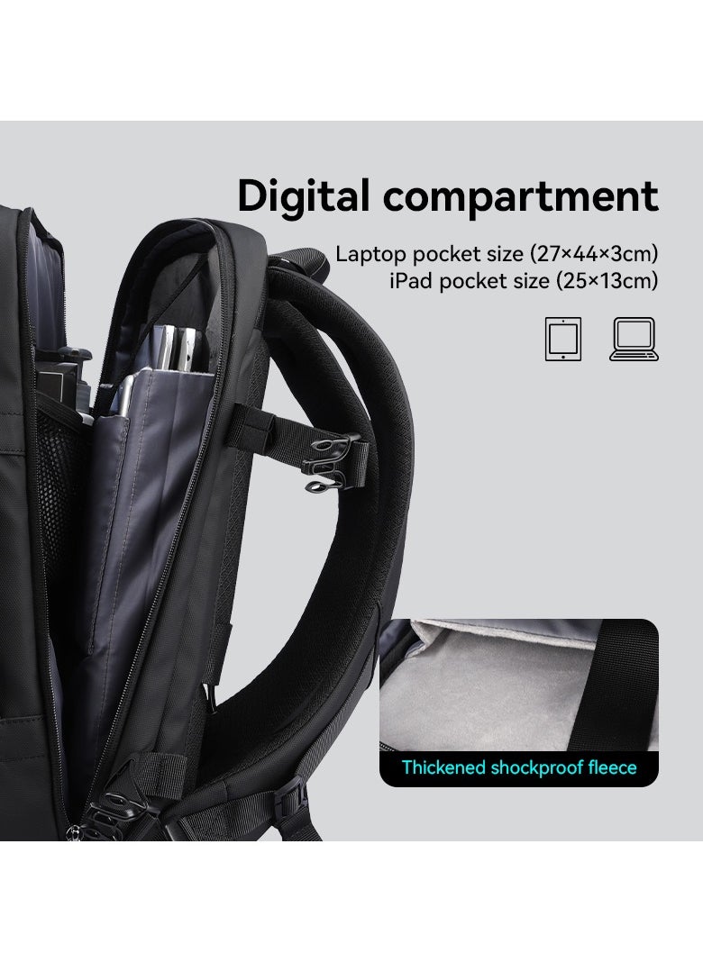 MARK RYDEN - Mark Ryden 9299YKK Vacuum Compression Backpack With Air Pumb Device, Waterproof Oxford Fabric, 15.6-Inch Laptop, Multi-Storage, Wet/Dry Separation - Image 1