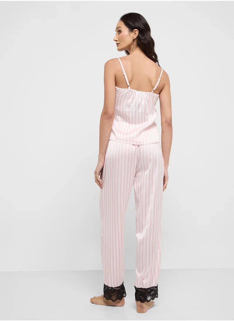 ELLA Striped Pyjama Set