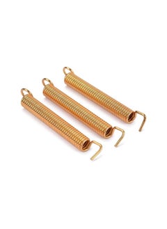 klarako 3pcs Electric Guitar Tremolo Bridge Tension Springs Tremolo Bridge System Springs for Floyd Rose/ST/Stratocaster Style Electric Guitar (Golden)  - Image 1