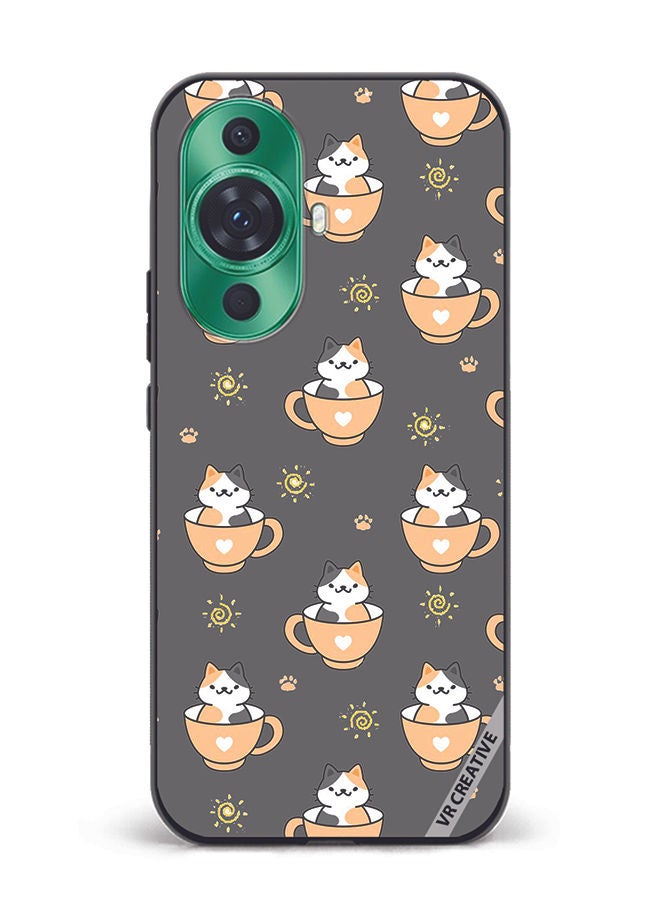 VR CREATIVE Protective Case Cover For Huawei nova 11 Ultra Cat In A Cup Design Multicolour - Image 1