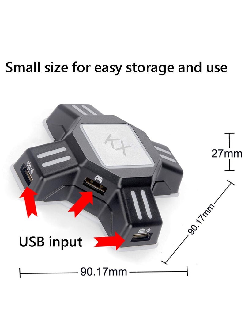 Furtey - KX Gaming Mouse Keyboard Converter,Game Controller Adapter for USB 2.0 Mouse Portable Keyboard Adapter Compatible with Nintendo Switch/PS4/Xbox One/Xbox One S/PS3 - Image 1