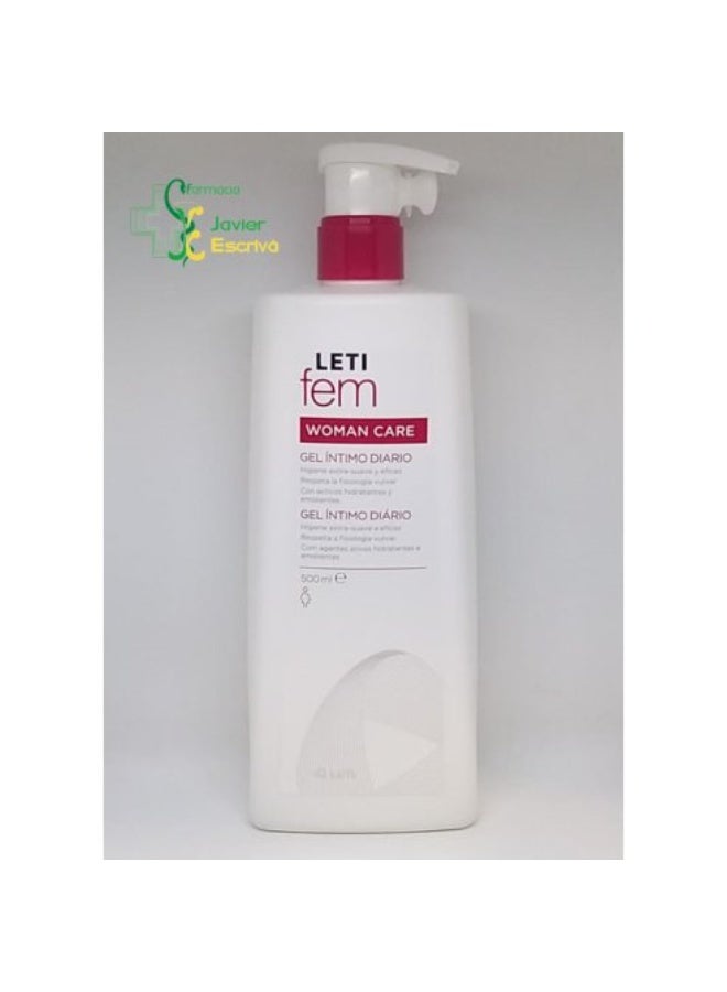 LETIfem Woman Care Daily Intimate Gel 500ml - Image 2