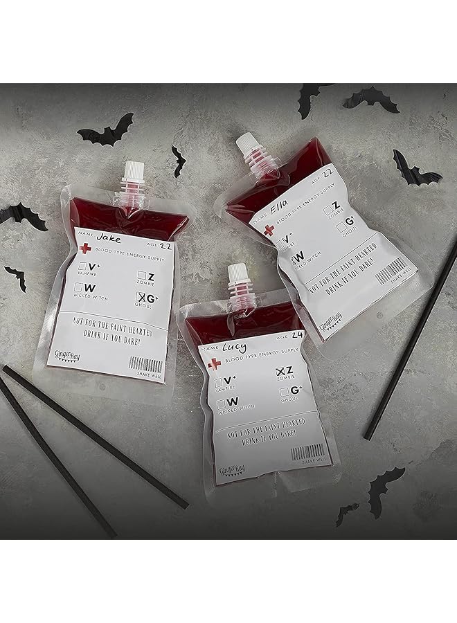 Ginger Ray Fright Night Drinking Blood Bags  - Image 1