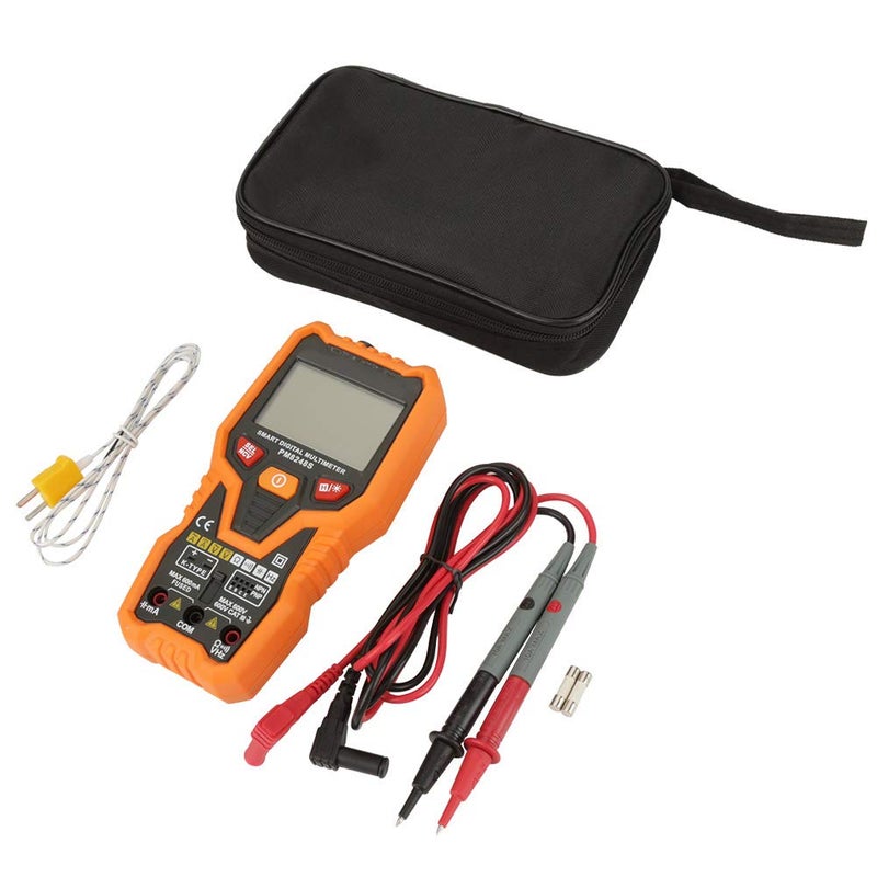 Auto Ranging for AC and DC Voltage and Current Resistance Capacitance Frequency and Temperature - Peakmeter PM8248S Handheld Digital Multimeter with Non Contact Voltage Detection - Image 1