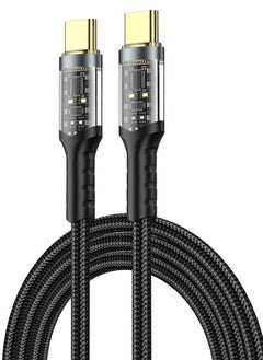 ProOne ProOne PCC113 USB C to Type C Cable, Fast Charging & Data Transfer, 60W Power Delivery, 10Gbps Speed, 4K Video Output, Nylon Braided, LED Indicator, 100cm, Durable & Stylish, Universal Compatibility  - Image 1