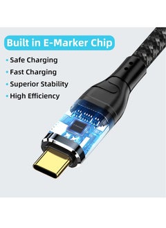 ProOne ProOne PCC113 USB C to Type C Cable, Fast Charging & Data Transfer, 60W Power Delivery, 10Gbps Speed, 4K Video Output, Nylon Braided, LED Indicator, 100cm, Durable & Stylish, Universal Compatibility  - Image 2