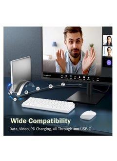 ProOne ProOne PCC113 USB C to Type C Cable, Fast Charging & Data Transfer, 60W Power Delivery, 10Gbps Speed, 4K Video Output, Nylon Braided, LED Indicator, 100cm, Durable & Stylish, Universal Compatibility  - Image 3