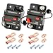 Bolipoeq 60Amp Circuit Breaker DC 12V48V for Marine Boat Trolling Motor Automotive RV Trailer Car Solar System Battery Disconnect with Manual Reset Switch IP67 Waterproof Pack of 2 - Image 2