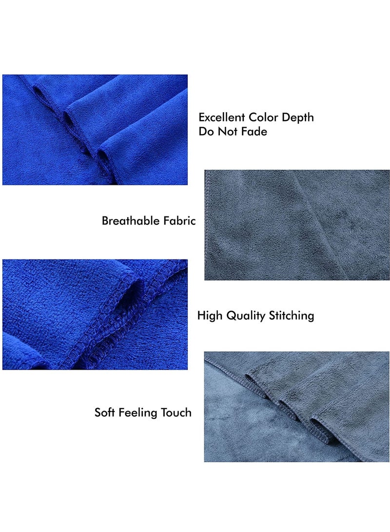 فابينني منشفة حمام من الألياف الدقيقة فائقة النعومة مقاس 70 × 140 سم، منشفة فائقة الامتصاص وسريعة الجفاف لون أحمر نبيذي - Image 5