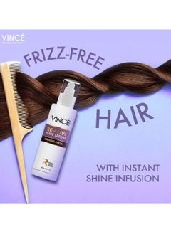 VINCE Hair Serum – Repairs Dry, Damaged Hair, Reduces Frizz & Hair Fall, Adds Shine, Boosts Softness, and Nourishes for Healthier, Glossier Hair - Non-Sticky, Paraben-Free – 80ml  - Image 3