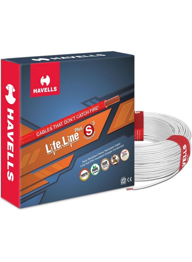 Havells Lifeline Cable WHFFDNWA11X0 1 sq mm Wire (White) - Image 1