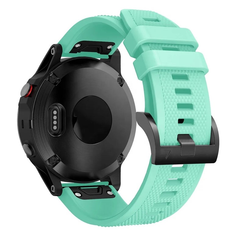 Bluejw Price Quick Fit 22mm Silicone Replacement Band for Garmin Fenix 8/7/6/5 – Durable Rubber Watch Strap to Replace the Watch Strap - Image 4